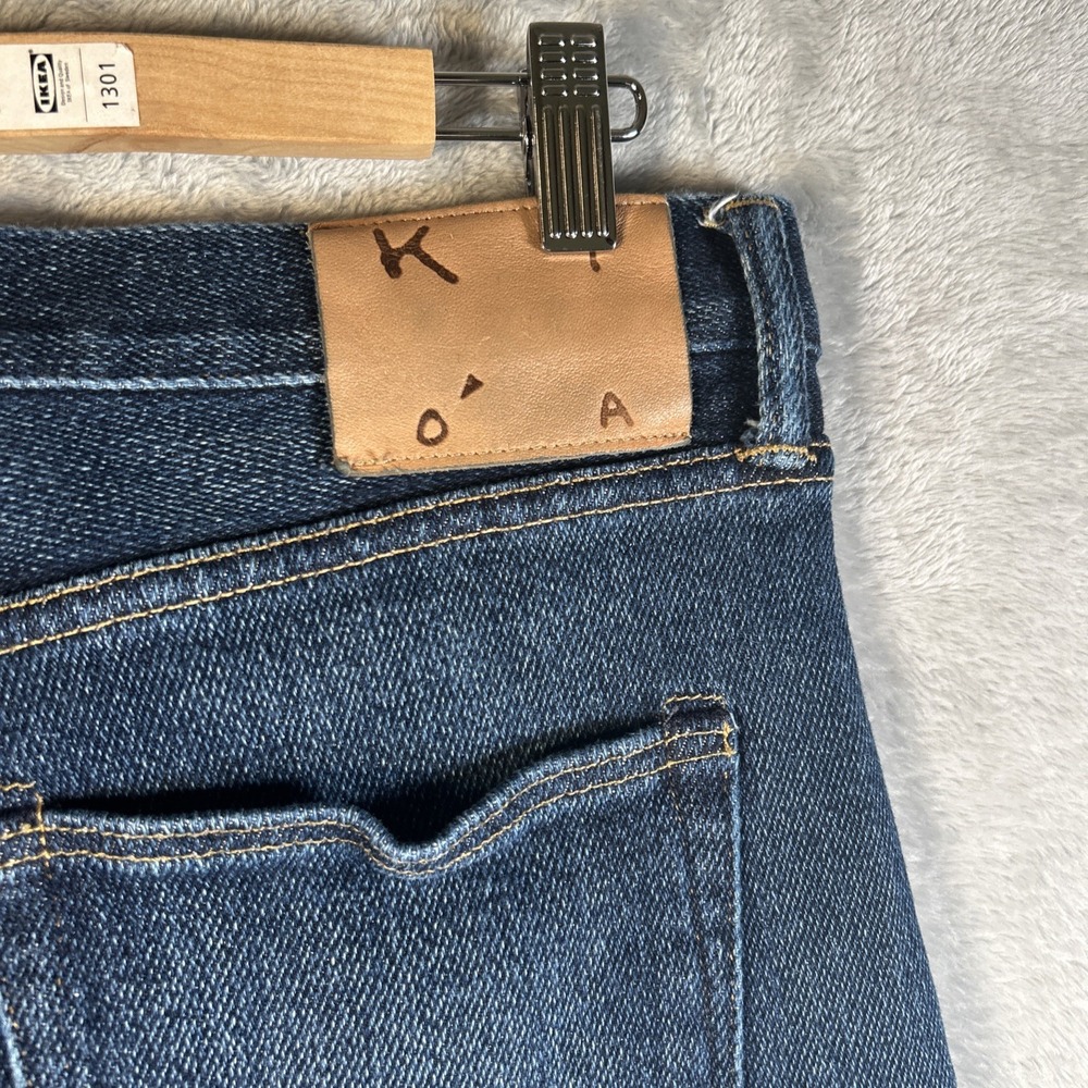 KTOA Men's Slim Straight Jeans - Blue - Picture 14 of 15